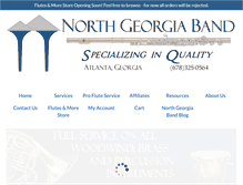 Tablet Screenshot of northgeorgiaband.com